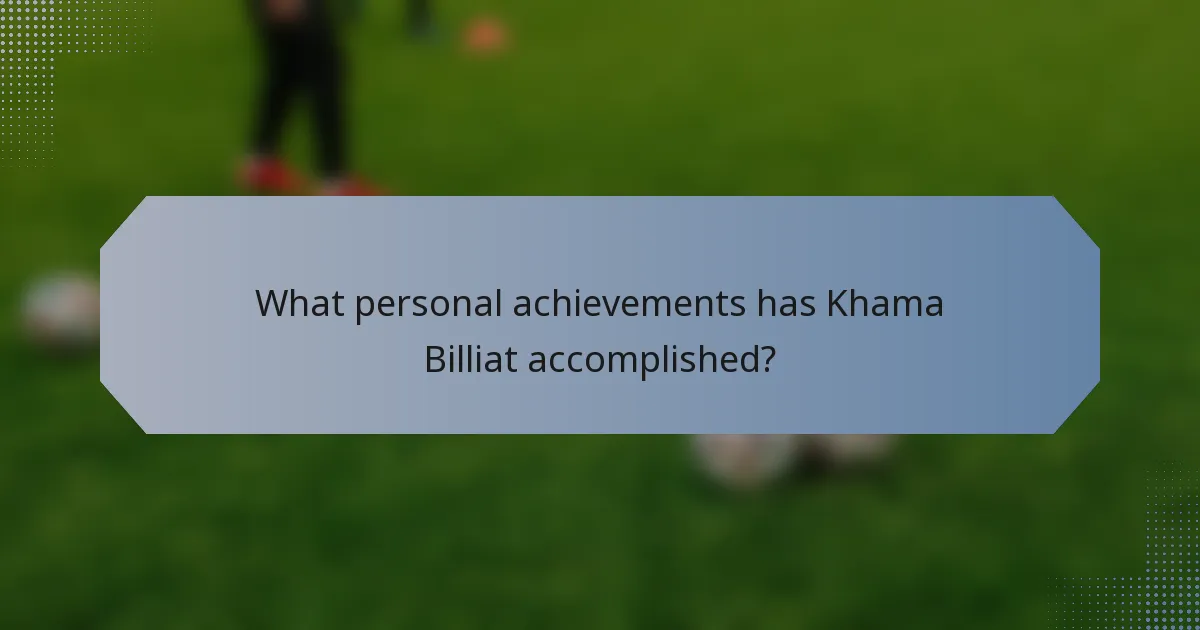 What personal achievements has Khama Billiat accomplished?
